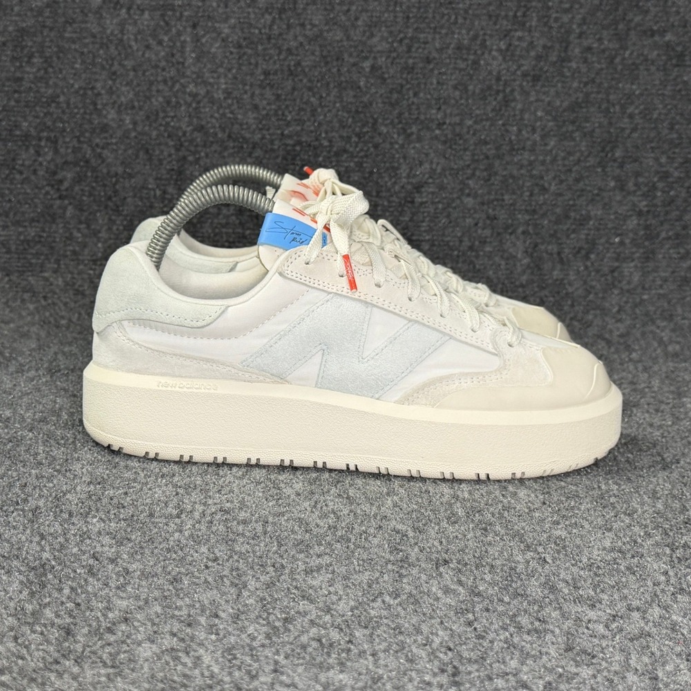 New Balance X Storm Reid Platform Sneakers Women's 8 Cream Blue Retro Athletic